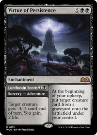 Virtue of Persistence - Promo Pack: Wilds of Eldraine (PPWOE) #115p - Mythic Magic: The Gathering Trading Card