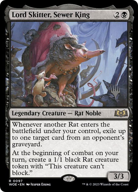 Lord Skitter, Sewer King - Promo Pack: Wilds of Eldraine Magic: The Gathering trading card