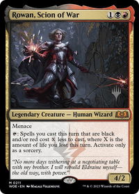 Rowan, Scion of War - Promo Pack: Wilds of Eldraine (PPWOE) #211p - Mythic Magic: The Gathering Trading Card