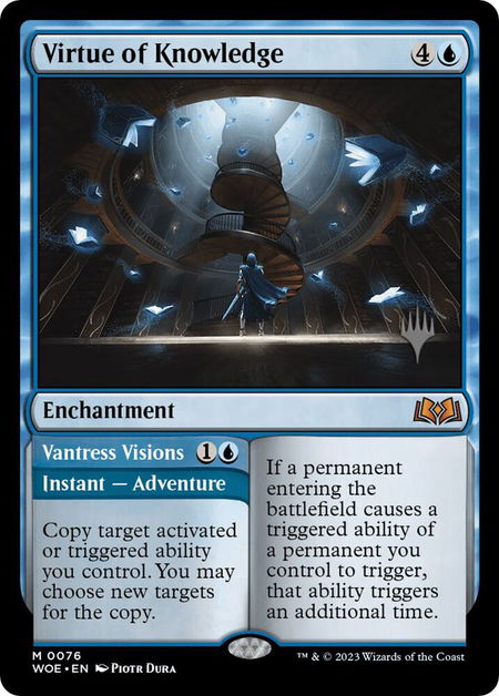 Virtue of Knowledge - Promo Pack: Wilds of Eldraine Magic: The Gathering trading card