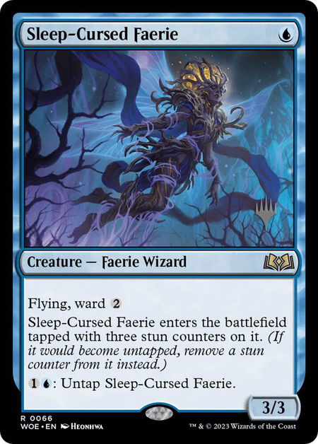 Sleep-Cursed Faerie - Promo Pack: Wilds of Eldraine Magic: The Gathering trading card