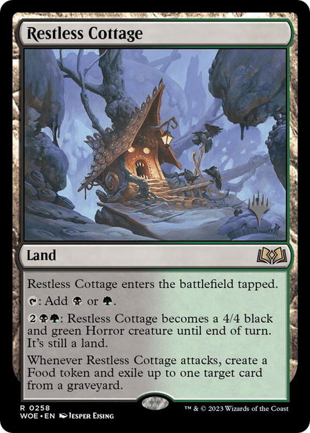 Restless Cottage - Promo Pack: Wilds of Eldraine Magic: The Gathering trading card