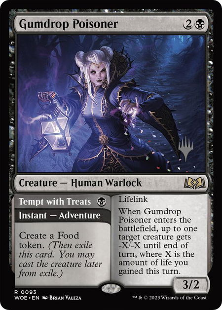 Gumdrop Poisoner - Promo Pack: Wilds of Eldraine Magic: The Gathering trading card