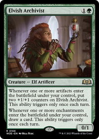 Elvish Archivist - Promo Pack: Wilds of Eldraine (PPWOE) #168p - Rare Magic: The Gathering Trading Card