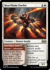 Heartflame Duelist - Promo Pack: Wilds of Eldraine (PPWOE) #228p - Rare Magic: The Gathering Trading Card