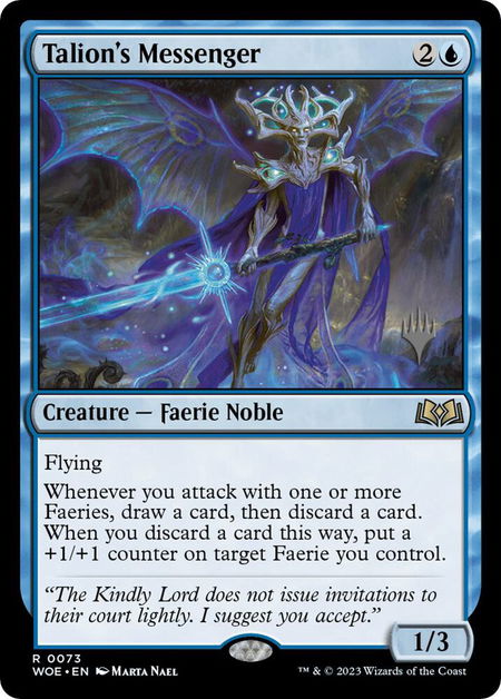 Talion's Messenger - Promo Pack: Wilds of Eldraine Magic: The Gathering trading card