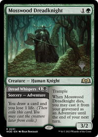 Mosswood Dreadknight - Promo Pack: Wilds of Eldraine (PPWOE) #231p - Rare Magic: The Gathering Trading Card