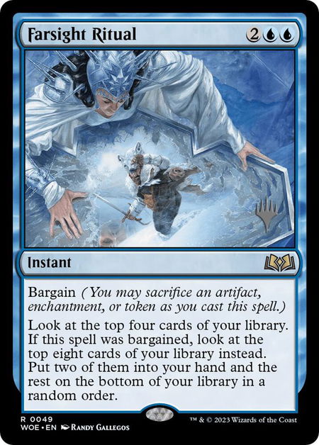 Farsight Ritual - Promo Pack: Wilds of Eldraine Magic: The Gathering trading card