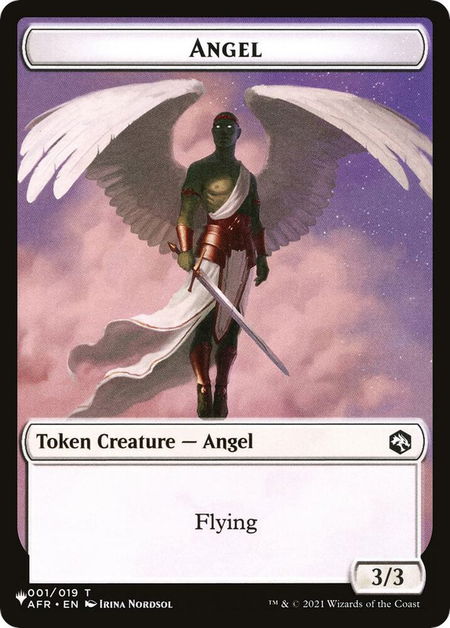 Angel // Soldier Double-Sided Token - The List Reprints Magic: The Gathering trading card