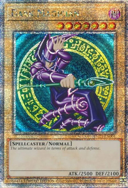Dark Magician (Quarter Century Secret Rare) - 25th Anniversary Tin: Dueling Heroes YuGiOh trading card