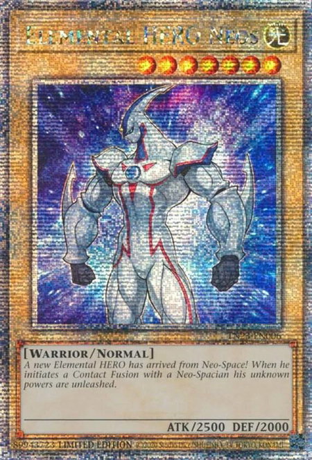Elemental HERO Neos (Quarter Century Secret Rare) - 25th Anniversary Tin: Dueling Heroes YuGiOh trading card