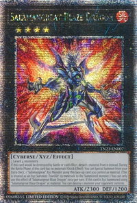 Salamangreat Blaze Dragon (Quarter Century Secret Rare) - 25th Anniversary Tin: Dueling Heroes (TN23) #TN23-EN007 - Quarter Century Secret Rare YuGiOh Trading Card
