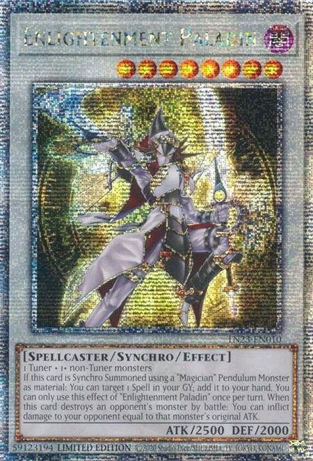 Enlightenment Paladin (Quarter Century Secret Rare) - 25th Anniversary Tin: Dueling Heroes YuGiOh trading card