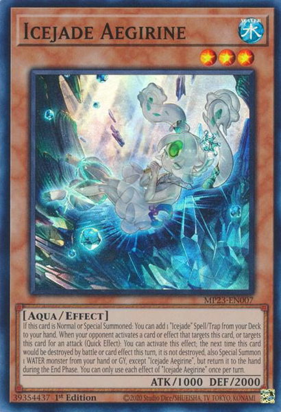 Icejade Aegirine trading card from 25th Anniversary Tin: Dueling Heroes Mega Pack Icejade Aegirine - 25th Anniversary Tin: Dueling Heroes Mega Pack YuGiOh trading card