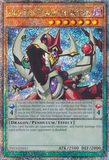 Odd-Eyes Pendulum Dragon (Quarter Century Secret Rare) - 25th Anniversary Tin: Dueling Heroes YuGiOh trading card