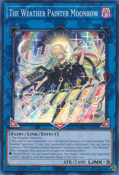 The Weather Painter Moonbow trading card from 25th Anniversary Tin: Dueling Heroes Mega Pack The Weather Painter Moonbow - 25th Anniversary Tin: Dueling Heroes Mega Pack YuGiOh trading card