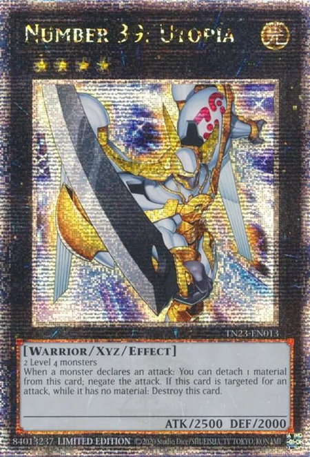Number 39: Utopia (Quarter Century Secret Rare) - 25th Anniversary Tin: Dueling Heroes YuGiOh trading card