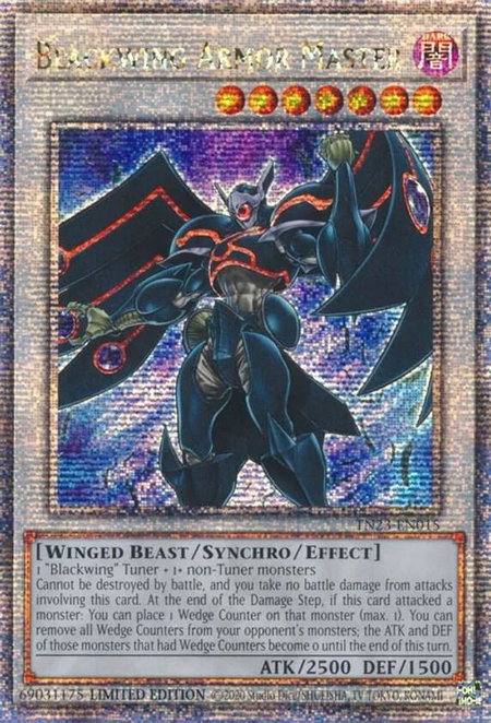 Blackwing Armor Master (Quarter Century Secret Rare) - 25th Anniversary Tin: Dueling Heroes YuGiOh trading card