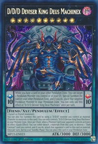 D/D/D Deviser King Deus Machinex - 25th Anniversary Tin: Dueling Heroes Mega Pack (MP23) #MP23-EN023 - Prismatic Secret Rare YuGiOh Trading Card