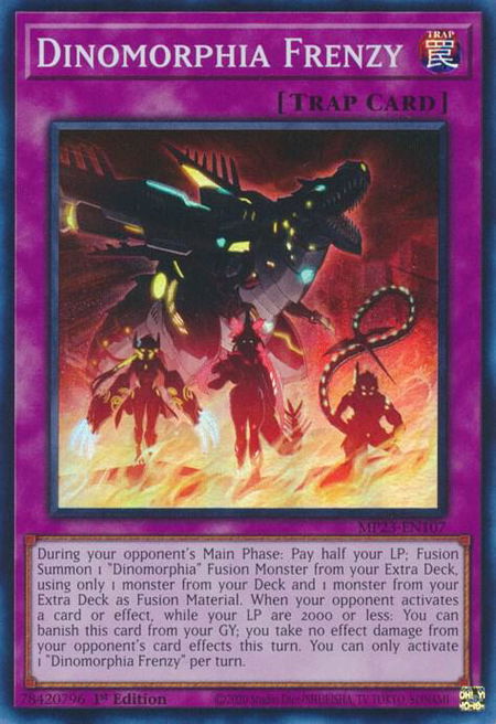 Dinomorphia Frenzy - 25th Anniversary Tin: Dueling Heroes Mega Pack YuGiOh trading card