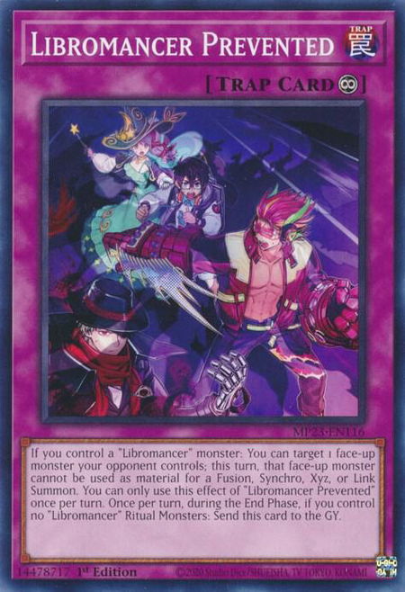 Libromancer Prevented trading card from 25th Anniversary Tin: Dueling Heroes Mega Pack Libromancer Prevented - 25th Anniversary Tin: Dueling Heroes Mega Pack YuGiOh trading card