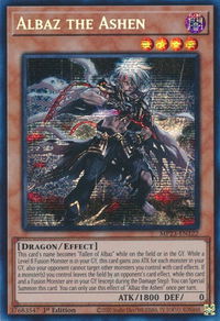 Albaz the Ashen - 25th Anniversary Tin: Dueling Heroes Mega Pack (MP23) #MP23-EN122 - Prismatic Secret Rare YuGiOh Trading Card