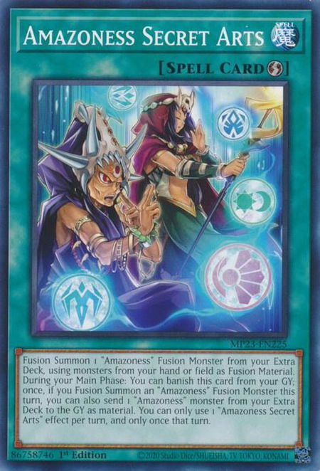 Amazoness Secret Arts trading card from 25th Anniversary Tin: Dueling Heroes Mega Pack Amazoness Secret Arts - 25th Anniversary Tin: Dueling Heroes Mega Pack YuGiOh trading card