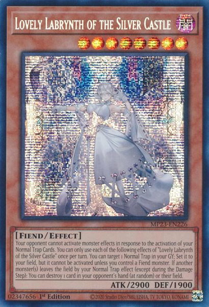 Lovely Labrynth of the Silver Castle trading card from 25th Anniversary Tin: Dueling Heroes Mega Pack Lovely Labrynth of the Silver Castle - 25th Anniversary Tin: Dueling Heroes Mega Pack YuGiOh trading card