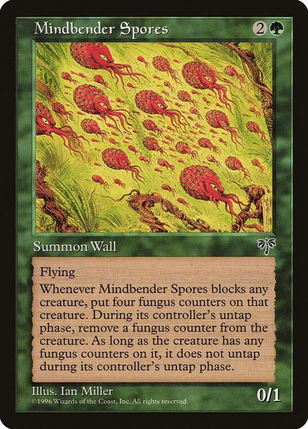 Mindbender Spores - Mirage Magic: The Gathering trading card