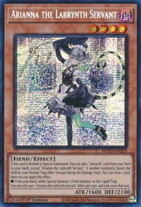 Arianna the Labrynth Servant - 25th Anniversary Tin: Dueling Heroes Mega Pack (MP23) #MP23-EN229 - Prismatic Secret Rare YuGiOh Trading Card