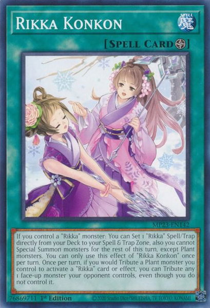 Rikka Konkon trading card from 25th Anniversary Tin: Dueling Heroes Mega Pack Rikka Konkon - 25th Anniversary Tin: Dueling Heroes Mega Pack YuGiOh trading card