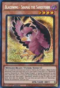 Blackwing - Shamal the Sandstorm - 25th Anniversary Tin: Dueling Heroes Mega Pack (MP23) #MP23-EN153 - Prismatic Secret Rare YuGiOh Trading Card