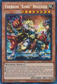 Therion "King" Regulus - 25th Anniversary Tin: Dueling Heroes Mega Pack (MP23) #MP23-EN063 - Prismatic Secret Rare YuGiOh Trading Card