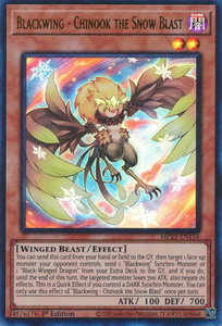 Blackwing - Chinook the Snow Blast - 25th Anniversary Tin: Dueling Heroes Mega Pack (MP23) #MP23-EN154 - Ultra Rare YuGiOh Trading Card