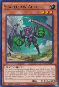 Scareclaw Acro - 25th Anniversary Tin: Dueling Heroes Mega Pack (MP23) #MP23-EN067 - Common / Short Print YuGiOh Trading Card