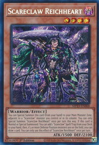 Scareclaw Reichheart - 25th Anniversary Tin: Dueling Heroes Mega Pack (MP23) #MP23-EN068 - Prismatic Secret Rare YuGiOh Trading Card