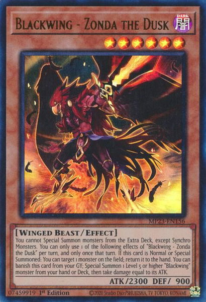 Blackwing - Zonda the Dusk - 25th Anniversary Tin: Dueling Heroes Mega Pack YuGiOh trading card