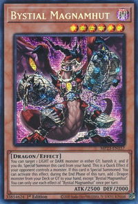 Bystial Magnamhut - 25th Anniversary Tin: Dueling Heroes Mega Pack (MP23) #MP23-EN157 - Prismatic Secret Rare YuGiOh Trading Card