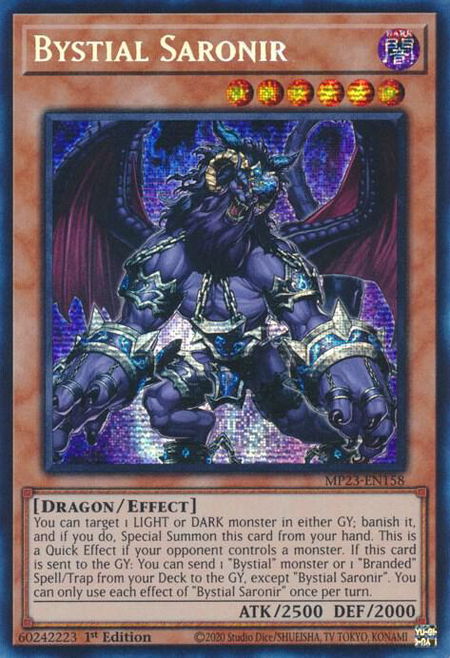 Bystial Saronir trading card from 25th Anniversary Tin: Dueling Heroes Mega Pack Bystial Saronir - 25th Anniversary Tin: Dueling Heroes Mega Pack YuGiOh trading card