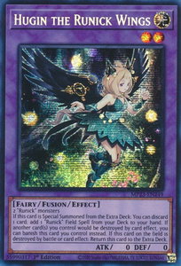Hugin the Runick Wings - 25th Anniversary Tin: Dueling Heroes Mega Pack (MP23) #MP23-EN249 - Prismatic Secret Rare YuGiOh Trading Card
