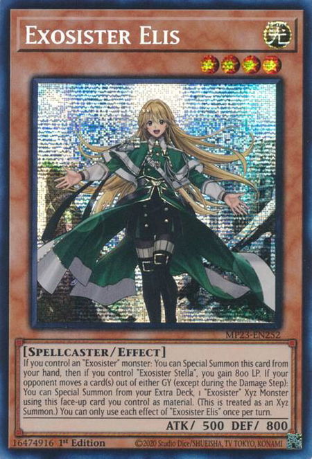 Exosister Elis trading card from 25th Anniversary Tin: Dueling Heroes Mega Pack Exosister Elis - 25th Anniversary Tin: Dueling Heroes Mega Pack YuGiOh trading card
