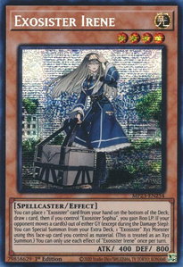 Exosister Irene - 25th Anniversary Tin: Dueling Heroes Mega Pack (MP23) #MP23-EN254 - Prismatic Secret Rare YuGiOh Trading Card