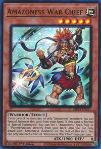 Amazoness War Chief - 25th Anniversary Tin: Dueling Heroes Mega Pack (MP23) #MP23-EN221 - Ultra Rare YuGiOh Trading Card