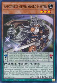 Amazoness Silver Sword Master - 25th Anniversary Tin: Dueling Heroes Mega Pack (MP23) #MP23-EN220 - Common / Short Print YuGiOh Trading Card