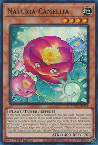 Naturia Camellia - 25th Anniversary Tin: Dueling Heroes Mega Pack (MP23) #MP23-EN171 - Super Rare YuGiOh Trading Card
