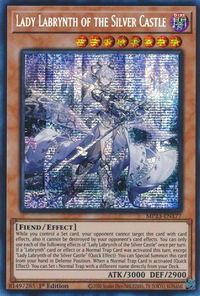 Lady Labrynth of the Silver Castle - 25th Anniversary Tin: Dueling Heroes Mega Pack (MP23) #MP23-EN177 - Prismatic Secret Rare YuGiOh Trading Card