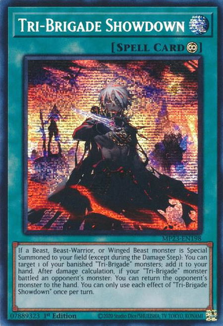 Tri-Brigade Showdown - 25th Anniversary Tin: Dueling Heroes Mega Pack YuGiOh trading card