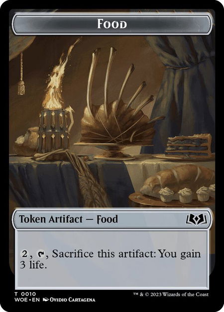 Food (0010) Token - Wilds of Eldraine Magic: The Gathering trading card