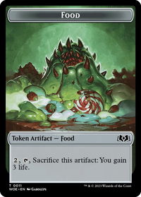 Food (0011) Token - Wilds of Eldraine (WOE) #11 - Token Magic: The Gathering Trading Card