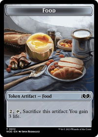 Food (0012) Token - Wilds of Eldraine (WOE) #12 - Token Magic: The Gathering Trading Card